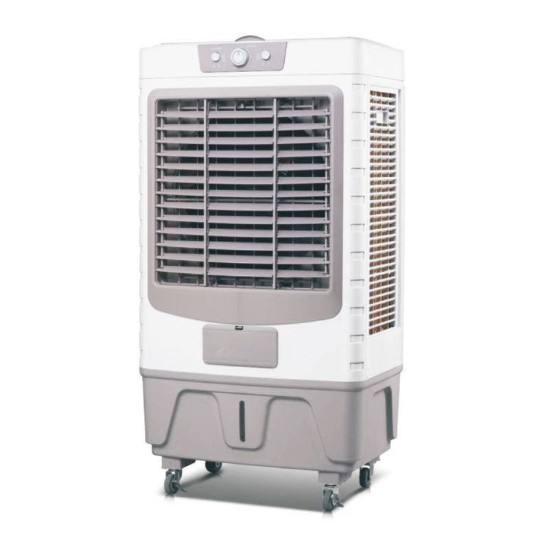 LZ-180 air cooler series 3 fan speeds: high-medum-low Fan, cooler, hurmldifer, alr fltatlion with wheels air volume：18000m^/h product size：720x.430x 1350mm 