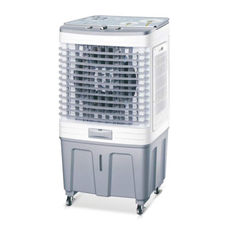 LZ-1202B air cooler series 3 fan speeds: high-medum-low  fan, cooler, hurmldifer, alr fltatlion  with wheels  air volume：12000m^/h  product size：600x410x1160mm