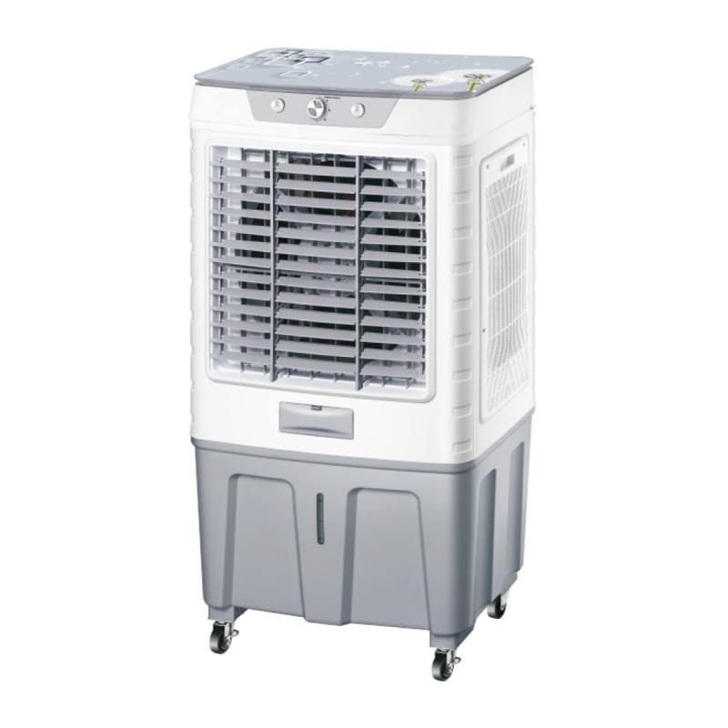 LZ-1204A air cooler series 3 fan speeds: high-medum-low  fan, cooler, hurmldifer, alr fltatlion  with wheels  air volume：12000m^/h  product size：600x410x1160mm