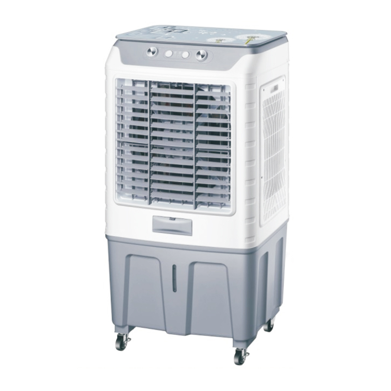 LZ-1205A air cooler series 3 fan speeds: high-medum-low  fan, cooler, hurmldifer, alr fltatlion  with wheels  air volume：12000m^/h  product size：600x410x1160mm