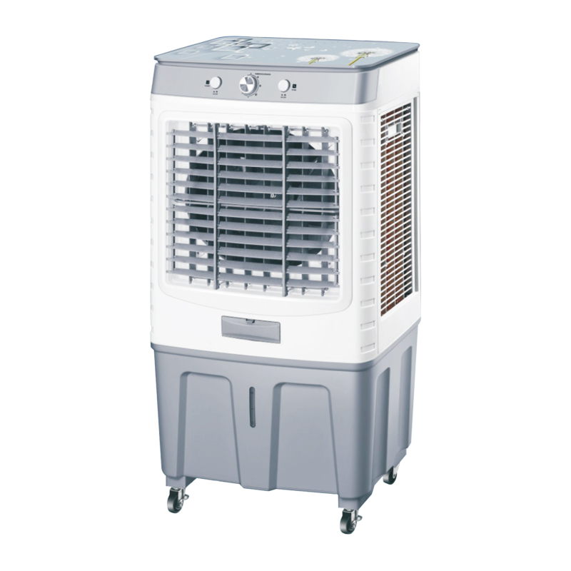 LZ-1401 air cooler series3 fan speeds: high-medum-low  fan, cooler, hurmldifer, alr fltatlion  with wheels  air volume：14000m^/h  product size：600x410x1320mm 