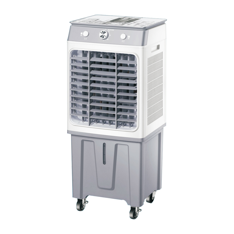 LZ-502 air cooler series 3 fan speeds: high-medum-low  fan, cooler, hurmldifer, alr fltatlion  with wheels  air volume：5000m^/h  product size：410x300x900mm